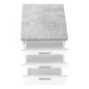 File Cabinet, Rolling Mobile, Storage Drawers, Printer Stand, Office, Cement Contemporary & Modern - White - Image 5