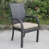Balcones - Outdoor Wicker Dining Chairs With Cushions (Set of 8) - Brown / Beige - Image 17