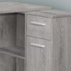 Computer Desk, Home Office, Corner, Storage Drawers, L Shape, Contemporary & Modern - Gray - Image 2