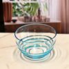 Swirl Acrylic Serving Bowls Unbreakable Small Plastic Bowls Soup And Salad Bowls Bpa Free - Blue - Image 5