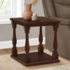 Accent Table, 2 Tier, Square, Traditional - Espresso - Image 5