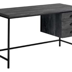 Computer Desk For Home Office, Laptop, Storage Drawers, Contemporary & Modern - Black