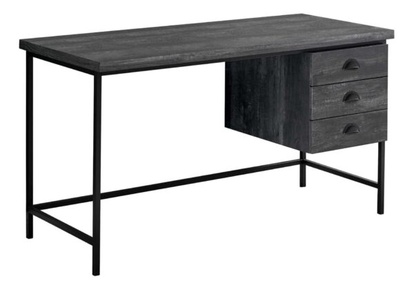 Computer Desk For Home Office, Laptop, Storage Drawers, Contemporary & Modern - Black