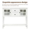 Hearth & Haven Stella - Buffet Storage Cabinet With Bottom Shelf - White - Image 5