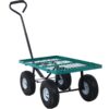 Steel Garden Cart With Mesh Removable Sides 3 Cu Ft 550 Lb Capacity Steel - Green - Image 6
