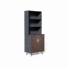 Accent Storage Cabinet With Doors, Bar Cabinet Buffet Cabinet With Storage For Living Room, Hallway, Kitchen - Brown / Light Gray - Image 7