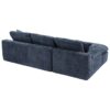 Cloud Sectional Sofa Upholstered Sofa Couch With Double-Layer Cushion And Side Pockets - Blue - Image 25