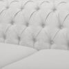 Chesterfield Style 3 Seater Sofa With Deep Button Tufting - Gray - Image 12