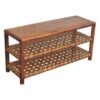Regency - Woven 2 Slot Shoe Rack - Brown - Image 4