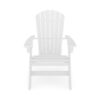 Adirondack Chair Sturdy HDPE Poly Lumber For Poolside, Patio, And Garden Relaxation - White - Image 2
