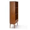 Draper - Mid Century Wide Bookcase And Storage Unit - Teak Brown - Image 5