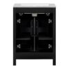Bathroom Vanity Combo With Ceramic Sink, Luxurious Space-Saving Vanity, 2 Soft Close Doors - Black - Image 21