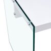 Elegant And Clear Tempered Glass Coffee Table With Storage - White - Image 16