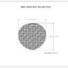 Nikki - Hand Knit Round Pouf - Gray - Image 8