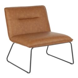 Casper - Industrial Chair - Black / Camel