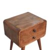 Curved Bedside Table - Caramel - Image 5