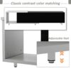 Modern Stylish TV Stand TV Cabinet For 80" TV - White / Black - Image 15