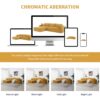 2 Pices Free Combination Minimalist Style Modular Sectional, Wrinkle Resistant Couch Set L Shaped Compressed Sofa For Living Room - Yellow - Image 16