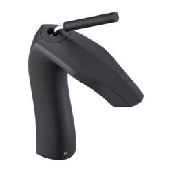 Contemporary Single Handle Lavatory Basin Sink Faucet Brass - Matte Black