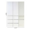 Elise - Modular Closet System With Mirror For Custom Storage Solutions - White - Image 3