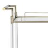 Cirro - Antique Mirror Wire Brass Serving Cart - Antique Brass / White - Image 3