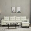 2 Piece Upholstered Sectional - Beige - Image 3
