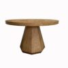 Round Dining Table With Lazy Susan - Latte - Image 2