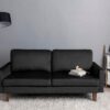 Plush Comfort Loveseat - Black - Image 6