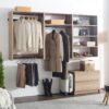 Devi - Wall Mounted Wood Closet System & Modular Units And Warm - Oak - Image 11