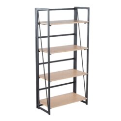 Dakota - Contemporary Bookcase - Black / Natural