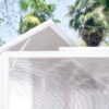 Greenhouse, Wooden Lean To Greenhouses For Outdoors, Heavy Duty Walk In Green House For Outside Winter, Large Hot House For Sunroom Storage Shed, Garden, Backyard - White / Gray - Image 6