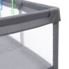 Fabric Baby Playpen, Baby Fence Play Area With Anti Slip Base - Gray - Image 19