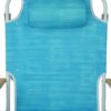 Backpack Beach Chair, Beach Towel, 5 Position Chair With Pouch Folding Lightweight Positions Back Pack, 1 Piece - Aqua Blue - Image 9