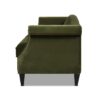 Elaine - Camel Back Small Space Sofa - Olive Green - Image 6
