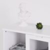 Modern Painted Cabinet With Glass Doors And Drawer - White - Image 18