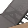 Waterloo - Chaise Lounge With Attached Wood Side Table (Set of 2) Adjustable Eucalyptus Wood And - Gray / Black - Image 12