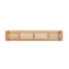 TV Cabinet With Chinese Changhong Glass Doors, Two Drawer Storage Space TV Standing - Natural - Image 8