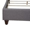 Queen Transitional Upholstered Bed - Gray - Image 3