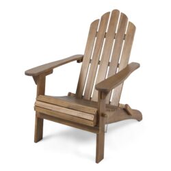 Aurascape - Outdoor Acacia Wood Foldable Adirondack Chair - Dark Brown