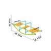 Xss008 High Quality Kids Seesaw Plastic Seat Playground Equipment Cute Baby Plastic Rocker Outdoor Children Steel Tube For Kids Age 3+ - Green / Blue - Image 6