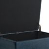 Owen - Coffee Table Storage Ottoman - Distressed Dark Blue - Image 4