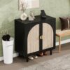 2 Door Cabinet, Suitable For Bedroom - Black - Image 5