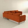 Amber - Corner Sectional Sofa - Orange - Image 4