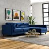 Christian - Sectional Sofa Right Facing - Blue - Image 5