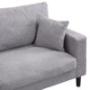 Modern Upholstered 2 Piece Sofa Set With 3 Seater And 2 Seater For Living Room - Light Gray - Image 14