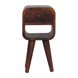 Extra Mini Curve Lower Nightstand - Chestnut