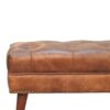 Harbour - Leather Bench - Brown - Image 4