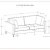 Ava - Mid Century Sofa, Upholstered - Cream - Image 15