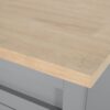 Negley - Contemporary Kitchen Cart With Wheels - Gray - Image 9