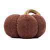 Pumpkin Ornament Decor For Holiday Harvest Festival Fall Festival & Thanksgiving (Set of 2) - Dark Brown - Image 4